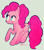 Size: 569x652 | Tagged: safe, artist:foxtribe, pinkie pie, earth pony, pony, female, mare, pink coat, pink mane, simple background, solo