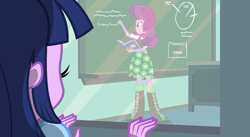 Size: 1016x558 | Tagged: safe, derpibooru import, screencap, cheerilee, twilight sparkle, equestria girls