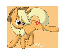 Size: 2100x1750 | Tagged: safe, artist:rb-d, applejack, earth pony, pony, applejack's hat, blonde, blonde mane, blonde tail, female, green eyes, mare, orange coat, solo