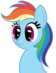 Size: 3845x5040 | Tagged: safe, artist:mfg637, derpibooru import, rainbow dash, pegasus, pony, bust, cute, dashabetes, female, mare, portrait, simple background, smiling, solo, transparent background, vector