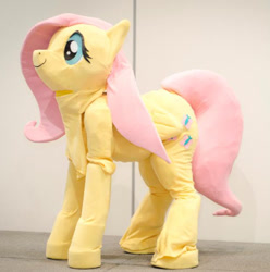 Size: 611x615 | Tagged: safe, artist:lasiral, fluttershy, 2013, convention, cosplay, irl, ottawa comiccon, quadsuit, solo
