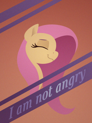 Size: 1200x1600 | Tagged: safe, artist:fahu, fluttershy, pegasus, pony, head, poster, solo