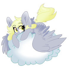 Size: 5500x5000 | Tagged: safe, artist:scarletskitty12, derpy hooves, pegasus, pony, absurd resolution, cloud, cute, ear fluff, female, mare, solo