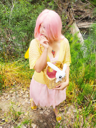 Size: 600x800 | Tagged: safe, artist:alchimique, fluttershy, human, cosplay, irl, irl human, photo, solo