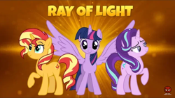 Size: 1280x720 | Tagged: safe, starlight glimmer, sunset shimmer, twilight sparkle, twilight sparkle (alicorn), alicorn, pony, unicorn, thumbnail, video at source, watermark, youtube link