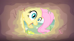 Size: 4859x2733 | Tagged: safe, artist:minimoose772, fluttershy, pegasus, pony, female, mare, pink mane, solo, yellow coat