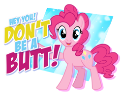 Size: 845x656 | Tagged: safe, artist:pixelkitties, pinkie pie, earth pony, pony, looking at you, mouthpiece, simple background, smiling, solo, subversive kawaii, transparent background