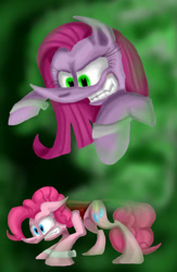 Size: 650x1000 | Tagged: safe, artist:neoncel, pinkie pie, earth pony, pony, dr jekyll and mr hyde, duality, pinkamena diane pie