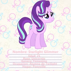 Size: 1024x1024 | Tagged: safe, starlight glimmer, pony, unicorn, female, mare, smiling, solo, spanish