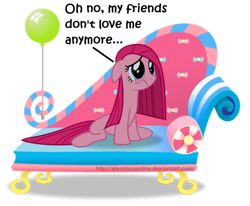 Size: 985x812 | Tagged: safe, artist:aleximusprime, pinkie pie, earth pony, pony, drama queen, fainting couch, left out, pinkamena diane pie, sad, simple background, sofa, solo, the worst possible thing, transparent background