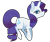 Size: 899x755 | Tagged: safe, artist:ellamred, rarity, pony, unicorn, female, horn, mare, solo, white coat