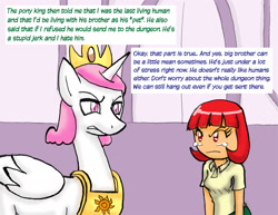 Size: 1650x1275 | Tagged: safe, artist:redanon, prince solaris, princess celestia, oc, oc:anon, oc:femanon, alicorn, pony, femanon in malequestria, rule 63