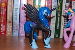 Size: 1600x1064 | Tagged: artist needed, safe, nightmare moon, princess celestia, pony, custom, irl, photo, pinklestia, toy