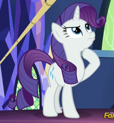 Size: 895x965 | Tagged: safe, screencap, rarity, pony, unicorn, castle sweet castle, reaction image, solo