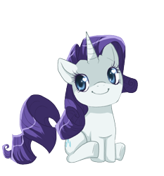 Size: 500x537 | Tagged: safe, artist:loyaldis, rarity, pony, unicorn, female, mare, simple background, sitting, smiling, solo, transparent background