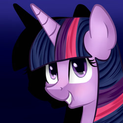 Size: 894x894 | Tagged: safe, artist:vilu-by-art, derpibooru import, twilight sparkle, bust, portrait, solo