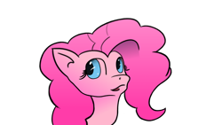 Size: 3840x2160 | Tagged: safe, artist:idkwtsit2u, pinkie pie, earth pony, pony, female, mare, pink coat, pink mane, simple background, solo, transparent background