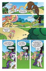 Size: 777x1195 | Tagged: safe, idw, fluttershy, rarity, pegasus, pony, unicorn, spoiler:comic, comic, error