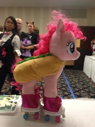 Size: 720x960 | Tagged: safe, octavia melody, pinkie pie, human, cosplay, hot dog, irl, irl human, photo, toy