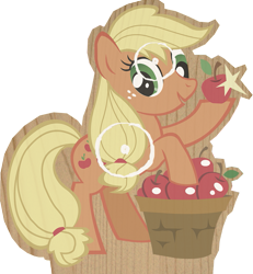 Size: 983x1066 | Tagged: safe, artist:bubsakavermin, applejack, earth pony, pony, apple, meem, meme, obligatory apple, solo, stock vector, target, team fortress 2