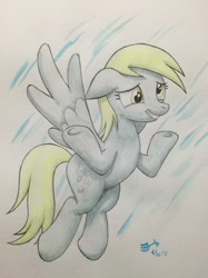 Size: 1530x2048 | Tagged: safe, artist:michiito, derpy hooves, pegasus, pony, female, mare, solo