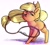 Size: 2274x2048 | Tagged: safe, artist:yukomaussi, applejack, earth pony, pony, lasso, mouth hold, solo