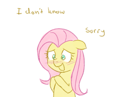 Size: 657x508 | Tagged: safe, artist:speccysy, fluttershy, pegasus, pony, ask fluttershy and pinkie pie, blushing, solo