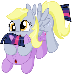 Size: 2040x2120 | Tagged: safe, artist:transparentpony, derpy hooves, twilight sparkle, pegasus, pony, covering eyes, female, guess who, lesbian, mare, shipping, twerpy
