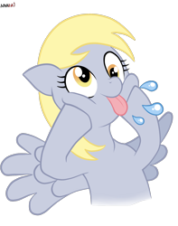 Size: 1500x1900 | Tagged: safe, artist:aldharoku, derpy hooves, pony, :p, cute, silly, silly pony, solo, tongue out
