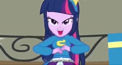 Size: 1581x841 | Tagged: safe, derpibooru import, screencap, twilight sparkle, equestria girls, meme, solo, youtube caption, youtube link