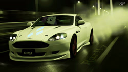 Size: 1920x1080 | Tagged: safe, artist:con360, rarity, pony, unicorn, aston martin, aston martin db9, car, gran turismo, solo