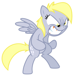 Size: 4838x4998 | Tagged: safe, artist:mickeymonster, artist:zutheskunk traces, derpy hooves, pegasus, pony, .svg available, absurd resolution, angry, female, mare, physical vulgar, rage, simple background, solo, transparent background, vector, vector trace