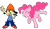 Size: 2353x1346 | Tagged: safe, artist:egstudios93, pinkie pie, earth pony, pony, crossover, parappa, parappa the rapper, rhythm game