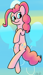 Size: 674x1170 | Tagged: safe, artist:mang, pinkie pie, earth pony, pony, cute, cutie mark, solo