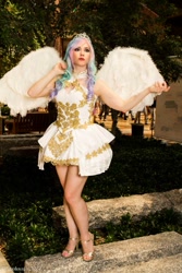 Size: 625x938 | Tagged: safe, artist:hollygloha, princess celestia, human, cosplay, irl, irl human, photo