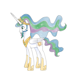 Size: 1589x1562 | Tagged: safe, artist:fiona, prince solaris, princess celestia, alicorn, pony, rule 63, solo