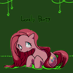 Size: 500x500 | Tagged: safe, artist:atuyu_tubuyaki, pinkie pie, earth pony, pony, pinkamena diane pie, pixiv, solo