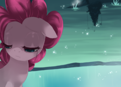 Size: 900x649 | Tagged: safe, artist:loyaldis, pinkie pie, earth pony, pony, crying, female, mare, pink coat, pink mane, solo