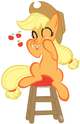 Size: 274x423 | Tagged: safe, artist:kashimusprime, applejack, earth pony, pony, female, harmonica, mare, solo