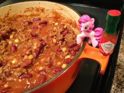 Size: 1024x768 | Tagged: safe, pinkie pie, chili con carne, food, irl, photo, toy