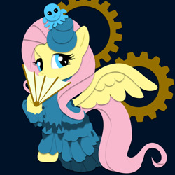 Size: 950x950 | Tagged: safe, fluttershy, pegasus, pony, cute, female, mare, shyabetes, steampunk