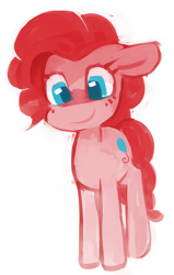 Size: 974x1528 | Tagged: dead source, safe, artist:dhui, pinkie pie, earth pony, pony, female, mare, pink coat, pink mane, solo