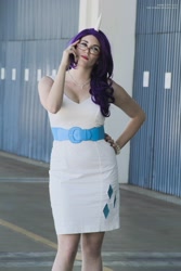 Size: 2304x3456 | Tagged: safe, artist:canhardlyfly, rarity, human, anime expo, cosplay, irl, irl human, photo, solo, tube dress