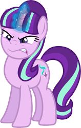 Size: 1208x1913 | Tagged: safe, artist:davidsfire, starlight glimmer, pony, unicorn, angry, female, glowing horn, magic, mare, simple background, solo, transparent background, vector