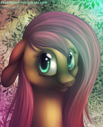 Size: 1000x1236 | Tagged: safe, artist:flerfarvet, fluttershy, pegasus, pony, female, mare, pink mane, yellow coat