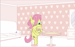 Size: 1116x699 | Tagged: safe, artist:drewsenr, butterscotch, fluttershy, pegasus, pony, .mov, rule 63