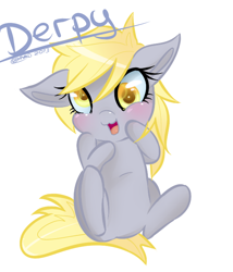 Size: 600x700 | Tagged: safe, artist:chiakitasso, derpy hooves, pegasus, pony, cute, derpabetes, female, mare, solo