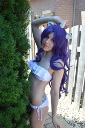 Size: 4000x6016 | Tagged: safe, artist:shelle-chii, rarity, human, belly button, bikini, clothes, cosplay, irl, irl human, photo, solo, swimsuit
