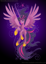 Size: 949x1299 | Tagged: safe, artist:hinoraito, derpibooru import, twilight sparkle, twilight sparkle (alicorn), alicorn, pony, female, mare