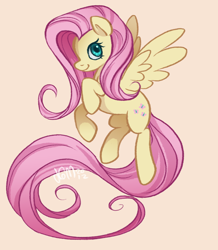 Size: 966x1110 | Tagged: safe, artist:cloudedart, fluttershy, pegasus, pony, female, mare, pink mane, solo, yellow coat